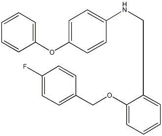 N-{2-[(4-fluorobenzyl)oxy]benzyl}-N-(4-phenoxyphenyl)amine Structure