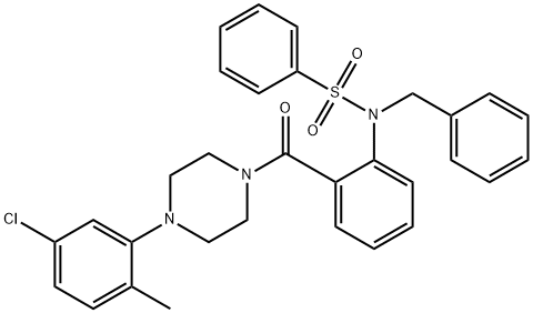 664317-43-5 N-benzyl-N-(2-{[4-(5-chloro-2-methylphenyl)-1-piperazinyl]carbonyl}phenyl)benzenesulfonamide