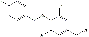 {3,5-dibromo-4-[(4-methylbenzyl)oxy]phenyl}methanol Structure