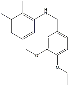 N-(2,3-dimethylphenyl)-N-(4-ethoxy-3-methoxybenzyl)amine 化学構造式