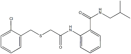 664318-92-7 2-({[(2-chlorobenzyl)sulfanyl]acetyl}amino)-N-isobutylbenzamide