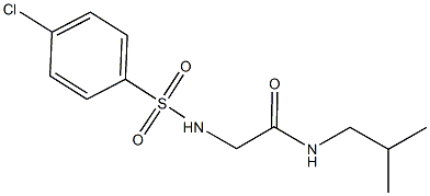 2-{[(4-chlorophenyl)sulfonyl]amino}-N-isobutylacetamide 结构式