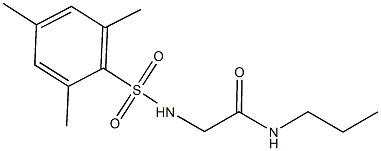 2-[(mesitylsulfonyl)amino]-N-propylacetamide Structure