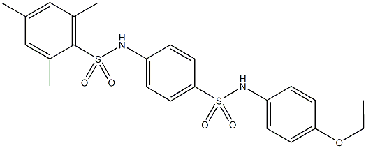 N-{4-[(4-ethoxyanilino)sulfonyl]phenyl}-2,4,6-trimethylbenzenesulfonamide Structure