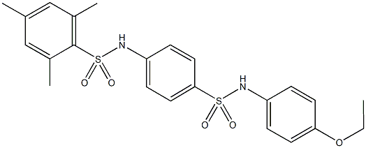 N-{4-[(4-ethoxyanilino)sulfonyl]phenyl}-2,4,6-trimethylbenzenesulfonamide,664320-16-5,结构式