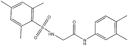 664320-34-7 N-(3,4-dimethylphenyl)-2-[(mesitylsulfonyl)amino]acetamide