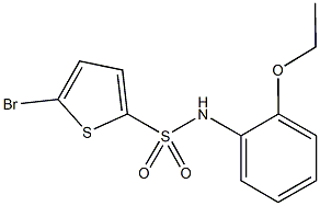 5-bromo-N-(2-ethoxyphenyl)-2-thiophenesulfonamide,664320-65-4,结构式