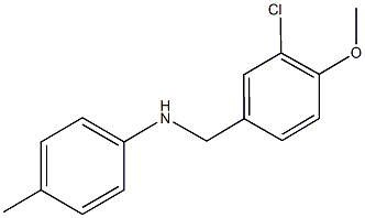 N-(3-chloro-4-methoxybenzyl)-N-(4-methylphenyl)amine Struktur