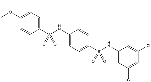 N-{4-[(3,5-dichloroanilino)sulfonyl]phenyl}-4-methoxy-3-methylbenzenesulfonamide|