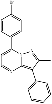 7-(4-bromophenyl)-2-methyl-3-phenylpyrazolo[1,5-a]pyrimidine Structure