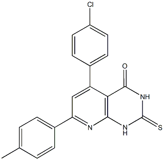 5-(4-chlorophenyl)-7-(4-methylphenyl)-2-thioxo-2,3-dihydropyrido[2,3-d]pyrimidin-4(1H)-one|