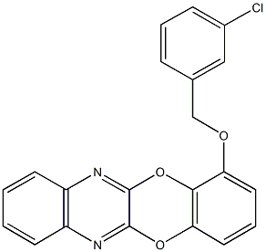 [1,4]benzodioxino[2,3-b]quinoxalin-1-yl 3-chlorobenzyl ether Structure