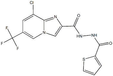 664322-18-3 8-chloro-N'-(2-thienylcarbonyl)-6-(trifluoromethyl)imidazo[1,2-a]pyridine-2-carbohydrazide