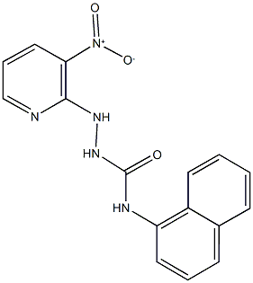 2-{3-nitro-2-pyridinyl}-N-(1-naphthyl)hydrazinecarboxamide,664322-19-4,结构式