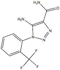 5-amino-1-[2-(trifluoromethyl)phenyl]-1H-1,2,3-triazole-4-carboxamide,664322-41-2,结构式