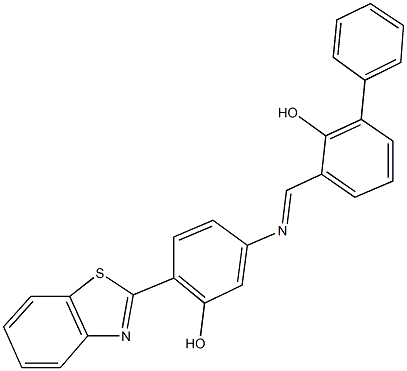 3-({[4-(1,3-benzothiazol-2-yl)-3-hydroxyphenyl]imino}methyl)[1,1'-biphenyl]-2-ol|