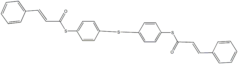S-(4-{[4-(cinnamoylsulfanyl)phenyl]sulfanyl}phenyl) 3-phenyl-2-propenethioate|