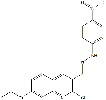 664348-03-2 2-chloro-7-ethoxy-3-quinolinecarbaldehyde {4-nitrophenyl}hydrazone