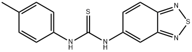 N-(2,1,3-benzothiadiazol-5-yl)-N'-(4-methylphenyl)thiourea 化学構造式
