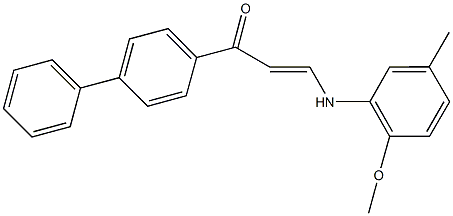 664354-11-4 1-[1,1'-biphenyl]-4-yl-3-(2-methoxy-5-methylanilino)-2-propen-1-one