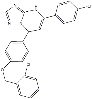 664354-14-7 2-chlorobenzyl 4-[5-(4-chlorophenyl)-4,7-dihydro[1,2,4]triazolo[1,5-a]pyrimidin-7-yl]phenyl ether