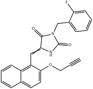 664354-54-5 3-(2-fluorobenzyl)-5-{[2-(2-propynyloxy)-1-naphthyl]methylene}-2,4-imidazolidinedione