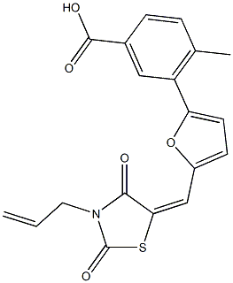 664357-24-8 3-{5-[(3-allyl-2,4-dioxo-1,3-thiazolidin-5-ylidene)methyl]-2-furyl}-4-methylbenzoic acid
