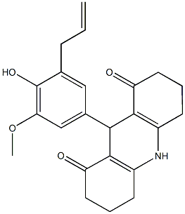 9-(3-allyl-4-hydroxy-5-methoxyphenyl)-3,4,6,7,9,10-hexahydro-1,8(2H,5H)-acridinedione|