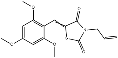664358-64-9 3-allyl-5-(2,4,6-trimethoxybenzylidene)-1,3-thiazolidine-2,4-dione