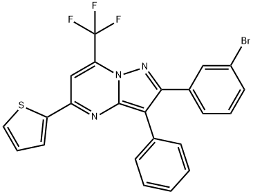 664359-68-6 2-(3-bromophenyl)-3-phenyl-5-(2-thienyl)-7-(trifluoromethyl)pyrazolo[1,5-a]pyrimidine