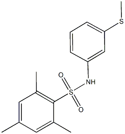 2,4,6-trimethyl-N-[3-(methylsulfanyl)phenyl]benzenesulfonamide|