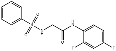 664360-41-2 N-(2,4-difluorophenyl)-2-[(phenylsulfonyl)amino]acetamide