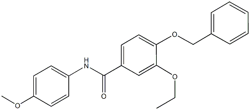 4-(benzyloxy)-3-ethoxy-N-(4-methoxyphenyl)benzamide,664360-42-3,结构式