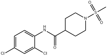 N-(2,4-dichlorophenyl)-1-(methylsulfonyl)-4-piperidinecarboxamide Structure