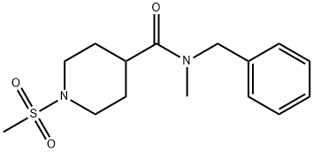 664360-47-8 N-benzyl-N-methyl-1-(methylsulfonyl)-4-piperidinecarboxamide