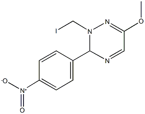 3-{4-nitrophenyl}-2-(iodomethyl)-6-methoxy-2,3-dihydro-1,2,4-triazine,664369-31-7,结构式