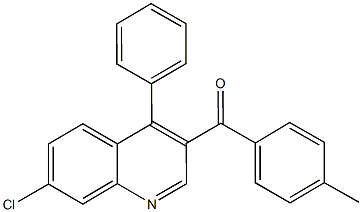 (7-chloro-4-phenylquinolin-3-yl)(4-methylphenyl)methanone Structure