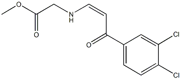 methyl {[3-(3,4-dichlorophenyl)-3-oxo-1-propenyl]amino}acetate,664370-93-8,结构式