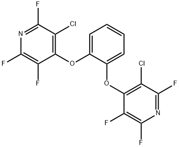 3-chloro-4-{2-[(3-chloro-2,5,6-trifluoro-4-pyridinyl)oxy]phenoxy}-2,5,6-trifluoropyridine Structure