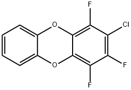 2-chloro-1,3,4-trifluorooxanthrene 化学構造式