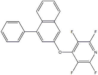 4-phenyl-2-naphthyl 2,3,5,6-tetrafluoro-4-pyridinyl ether,664371-55-5,结构式