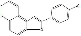 2-(4-chlorophenyl)naphtho[2,1-b]furan Struktur