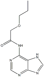 2-propoxy-N-(7H-purin-6-yl)acetamide 结构式