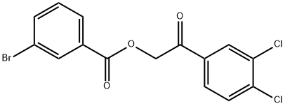 2-(3,4-dichlorophenyl)-2-oxoethyl 3-bromobenzoate,664968-22-3,结构式