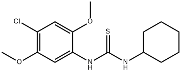 N-(4-chloro-2,5-dimethoxyphenyl)-N'-cyclohexylthiourea Structure