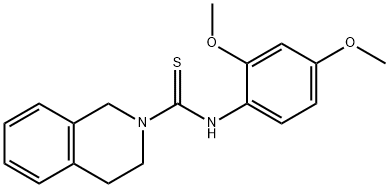 N-(2,4-dimethoxyphenyl)-3,4-dihydro-2(1H)-isoquinolinecarbothioamide,664969-17-9,结构式