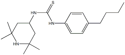 N-(4-butylphenyl)-N'-(2,2,6,6-tetramethyl-4-piperidinyl)thiourea Struktur