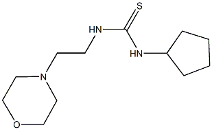 N-cyclopentyl-N'-(2-morpholin-4-ylethyl)thiourea Struktur