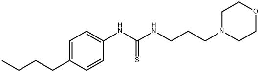 N-(4-butylphenyl)-N'-[3-(4-morpholinyl)propyl]thiourea Structure