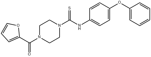 4-(2-furoyl)-N-(4-phenoxyphenyl)-1-piperazinecarbothioamide|